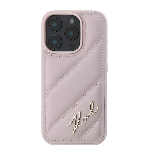 Karl Lagerfeld KLHCP16LPQDSMGP iPhone 16 Pro 6.3" różowy/pink hardcase Quilted Signature