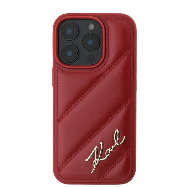 Karl Lagerfeld KLHCP16XPQDSMGR iPhone 16 Pro Max 6.9" czerwony/red hardcase Quilted Signature