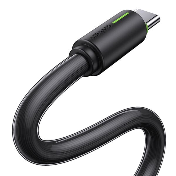 USAMS Kabel USB-C 3A YU Series 1mUSB-C/USB-A czarny/black SJ732USB01 (US-SJ732 )