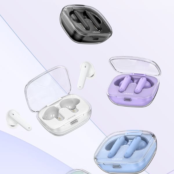 USAMS Słuchawki Bluetooth 5.3 TWS BEseries earbuds bezprzewodowe niebieski/blue US-BE16