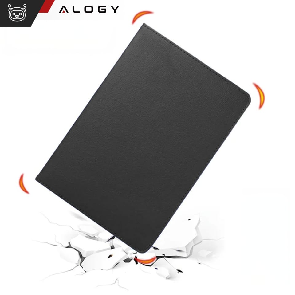 Etui 360 do Lenovo Tab K11 / K11E 11” M11 10.95" TB330FU / TB330XU / TB331FC obrotowe pokrowiec obudowa z klapką na tablet Case Alogy Czarne