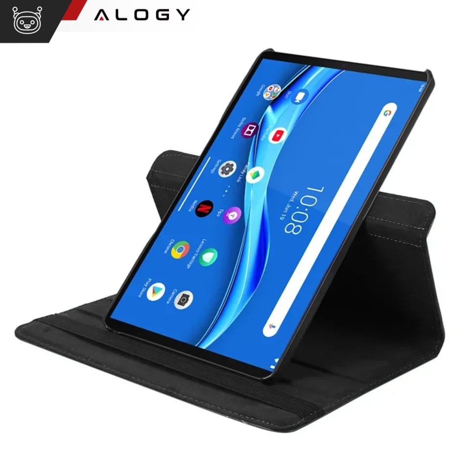 Etui 360 do Lenovo Tab M11 10.95" TB330FU / TB330XU / TB331FC obrotowe pokrowiec obudowa z klapką na tablet Case Alogy Czarne