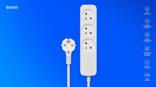 Power strip 3-way SAVIO