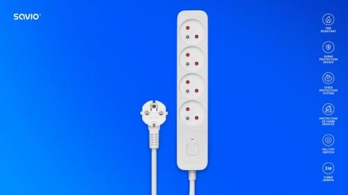Power Strip 4-way SAVIO