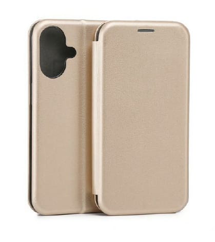 Beline Etui Book Magnetic iPhone 16 Plus6.7" złoty/gold