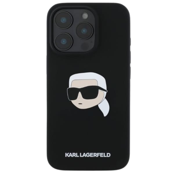 Karl Lagerfeld KLHMP16XSKHPPLK iPhone 16 Pro Max 6.9" czarny/black hardcase Silicone Karl Head Print MagSafe