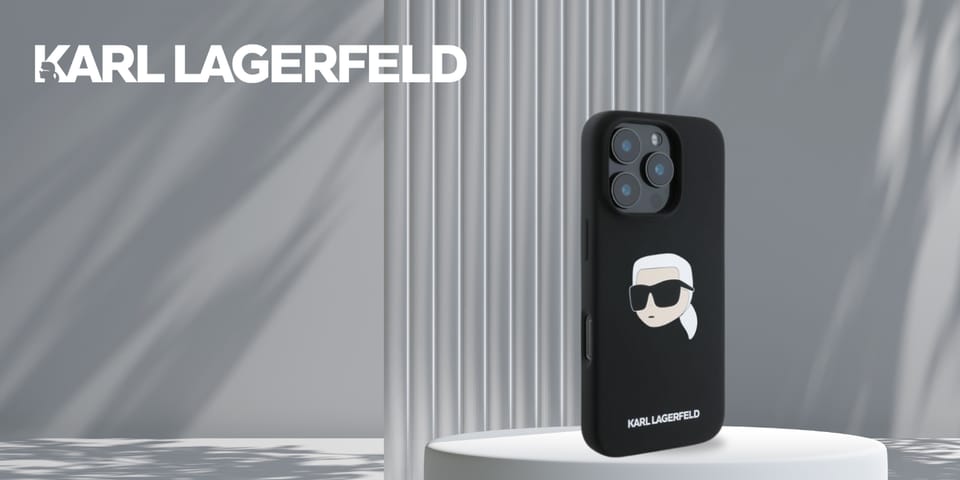 Karl Lagerfeld KLHMP16XSKHPPLK iPhone 16 Pro Max 6.9" czarny/black hardcase Silicone Karl Head Print MagSafe