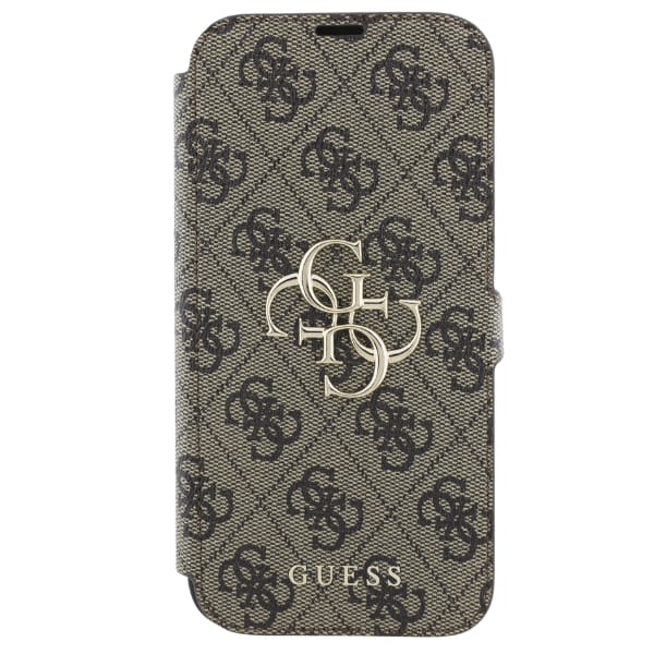 Guess GUBKP16M4GMGBR iPhone 16 Plus 6.7" brązowy/brown book 4G Metal Logo