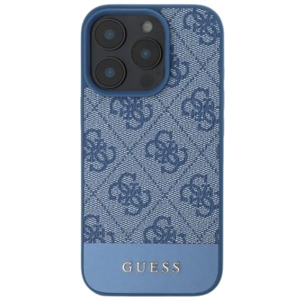 Guess GUHCP16XG4GLBL iPhone 16 Pro Max 6.9" niebieski/blue hardcase 4G Bottom Stripe