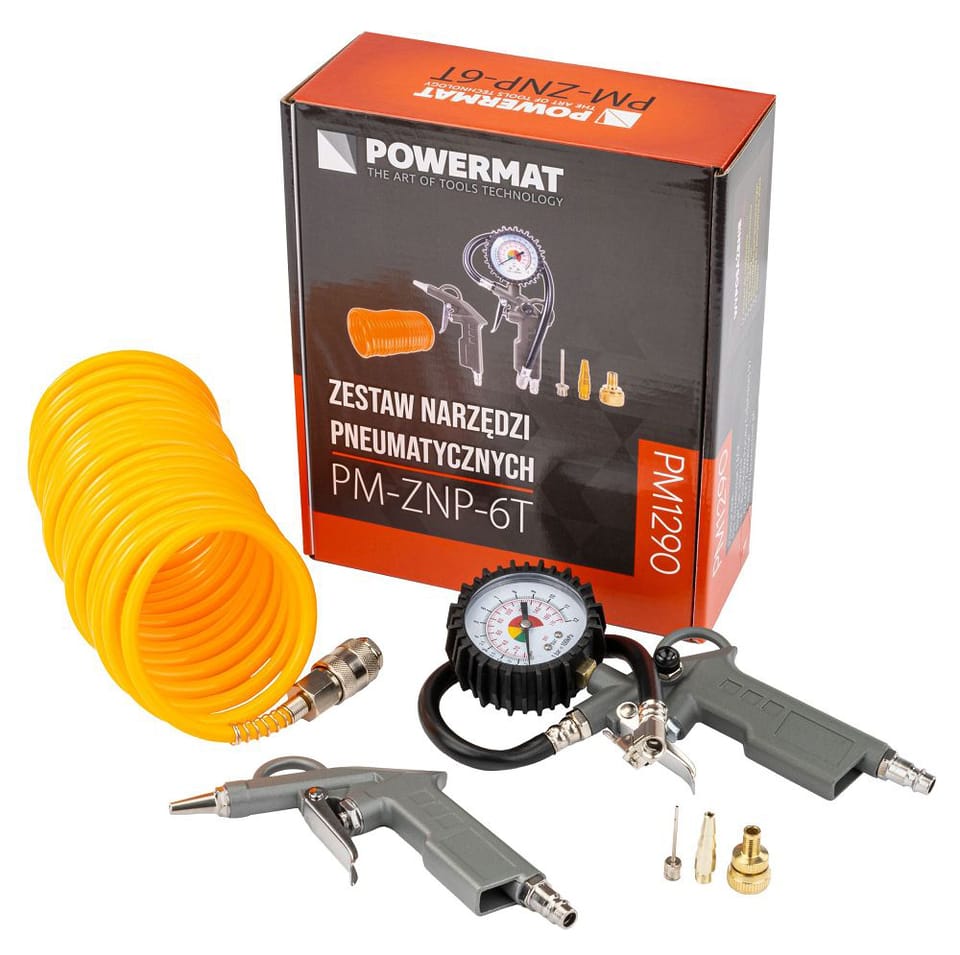Zestaw narzędzi pneumatycznych Powermat (PM-ZNP-6T)