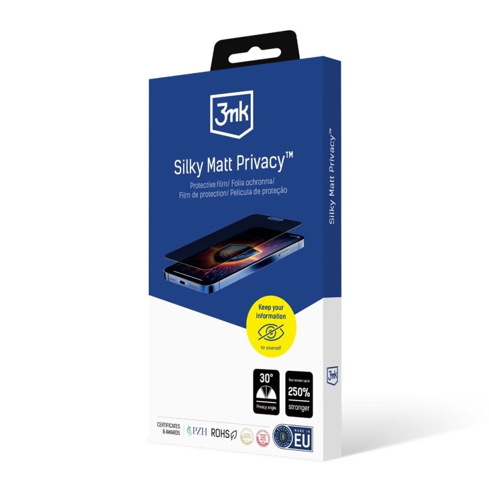 3MK Silky Matt Privacy iPhone 16 Pro Max 6.9" Folia prywatyzująca