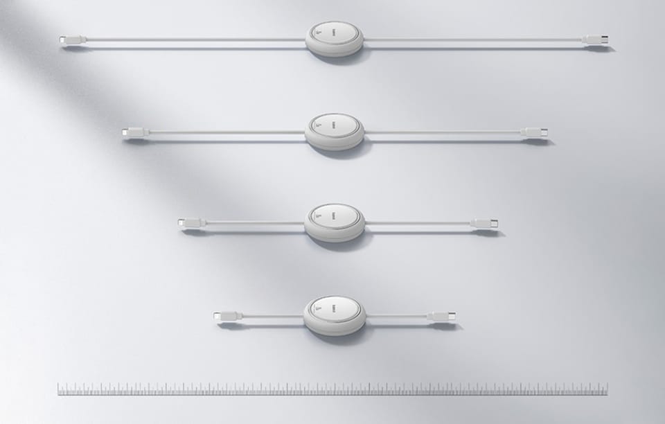 Kabel USB Baseus Free2Pull USB-C do iP 20W 1m (biały)