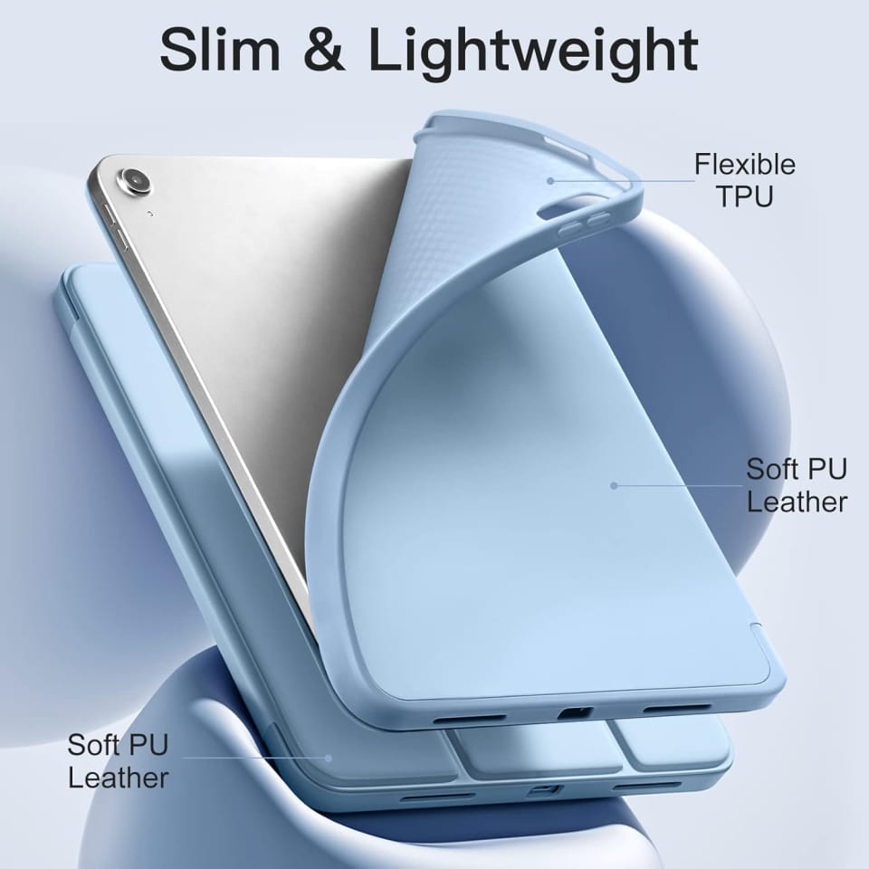 Etui do Apple iPad 10gen. 10.9" 2022 / A16 11gen. 11" 2025 obudowa na tablet Alogy Smart Case Pencil Holder Granatowe