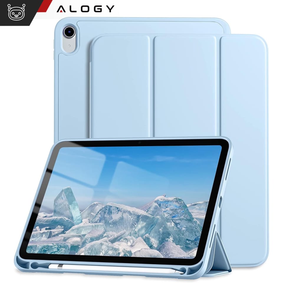 Etui do Apple iPad 10gen. 10.9" 2022 / A16 11gen. 11" 2025 obudowa na tablet Alogy Smart Case Pencil Holder Granatowe