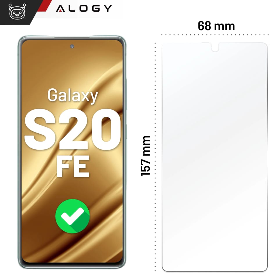 Szkło hybrydowe do Samsung Galaxy S20 FE na ekran Alogy Flexi Glass 9H Case Friendly płaskie na ekran