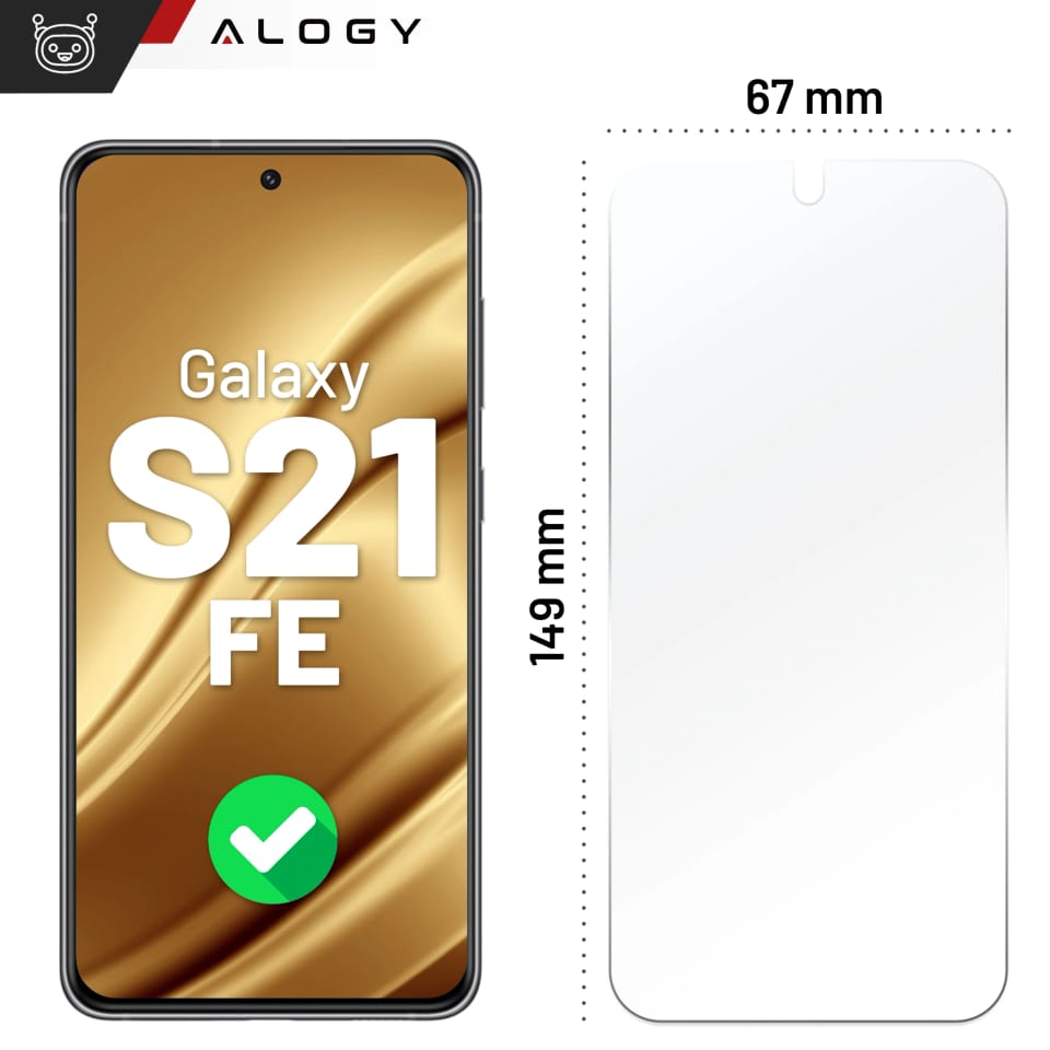 Szkło hybrydowe do Samsung Galaxy S21 FE na ekran Alogy Flexi Glass 9H Case Friendly płaskie na ekran