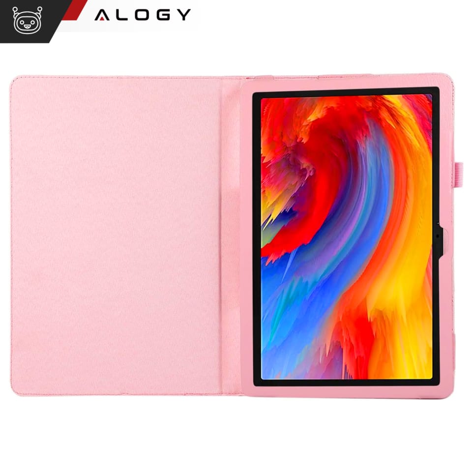 Etui do Lenovo Tab M11 10.95" TB330FU/TB330XU/TB331FC stojak pokrowiec obudowa z klapką na tablet Case Alogy Różowe