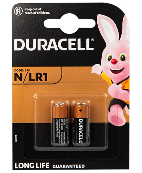 Dwie baterie alkaliczne Duracell LR1 MN9100 blister