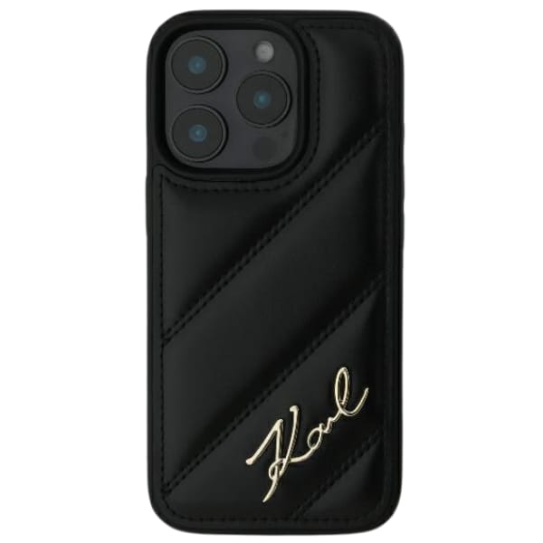 Karl Lagerfeld KLHCP16SPQDSMGK iPhone 16 6.1" czarny/black hardcase Quilted Signature