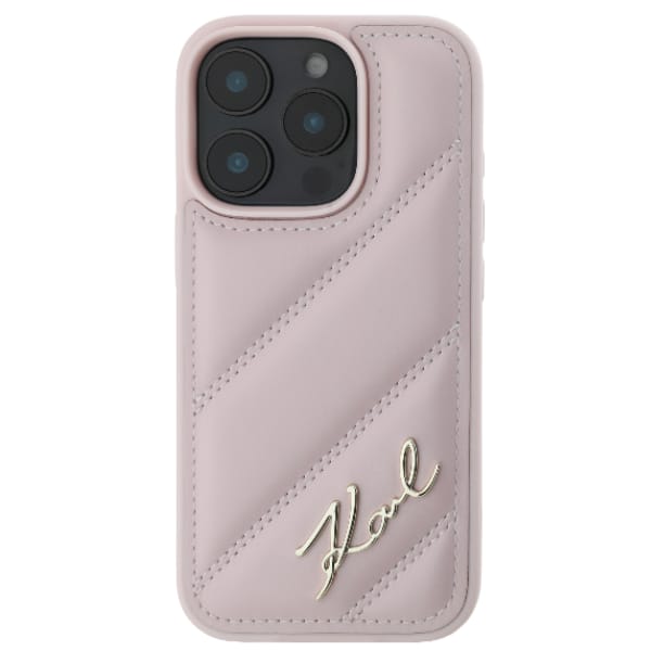 Karl Lagerfeld KLHCP16SPQDSMGP iPhone 16 6.1" różowy/pink hardcase Quilted Signature