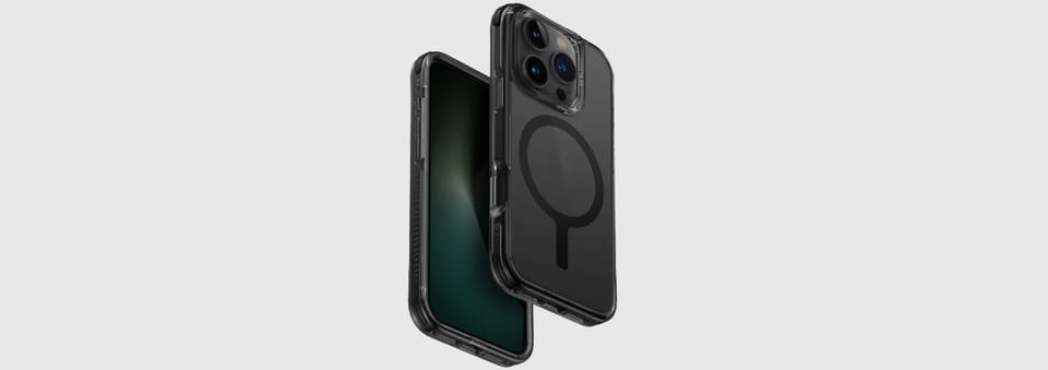 UNIQ etui Combat iPhone 16 Pro 6.3"Magclick Charging czarny/carbon black
