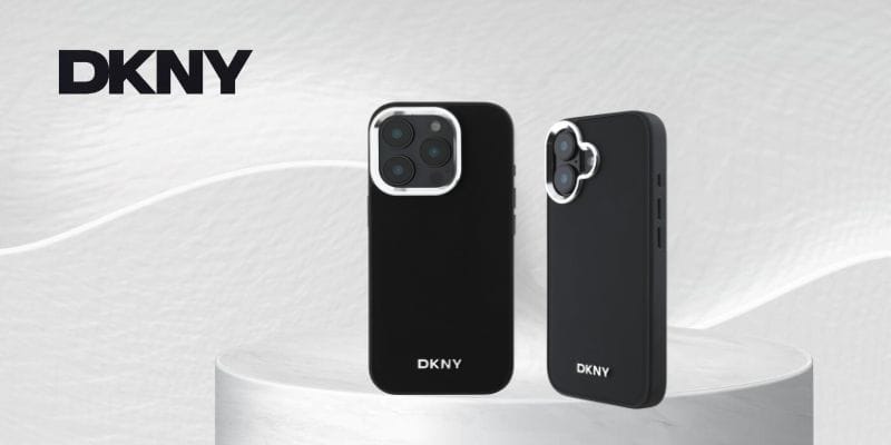 DKNY DKHMP16SPSCMCLK iPhone 16 6.1" czarny/black hardcase Plain Silver Logo MagSafe