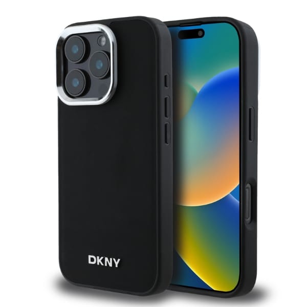 DKNY DKHMP14LPSCMCLK iPhone 14 Pro6.1" czarny/black hardcase Plain Logo MagSafe