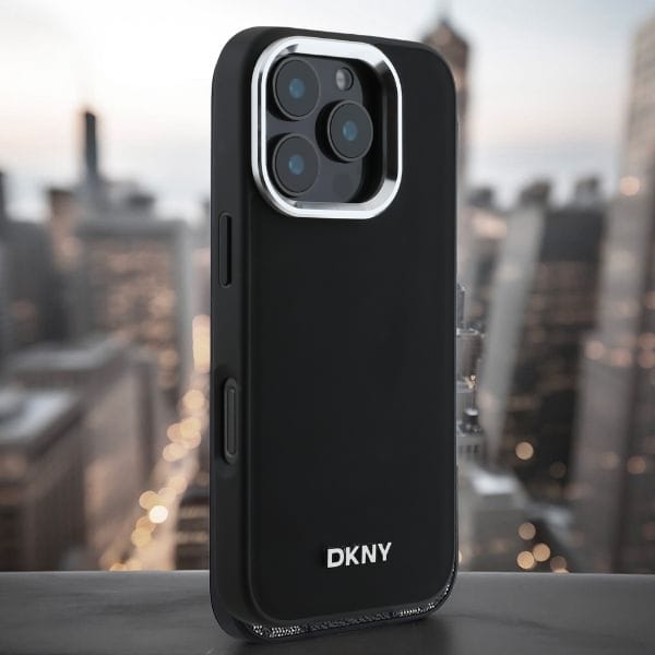DKNY DKHMP14LPSCMCLK iPhone 14 Pro6.1" czarny/black hardcase Plain Logo MagSafe