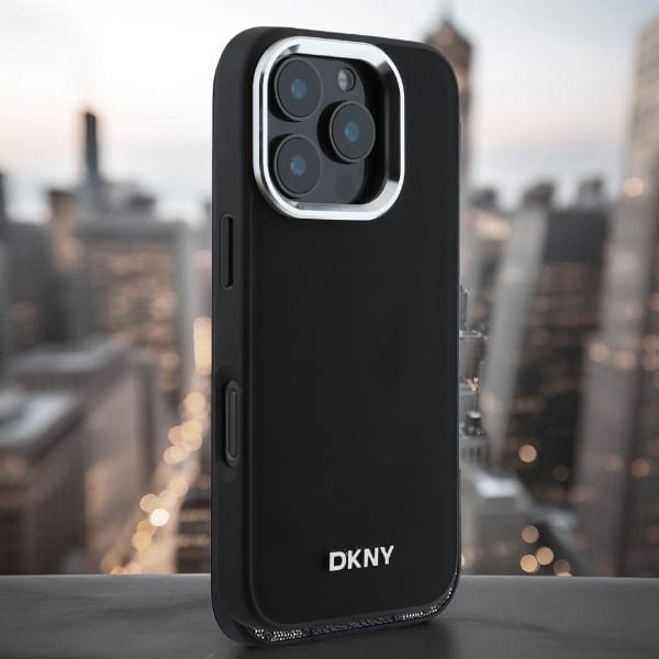 DKNY DKHMP14LPSCMCLK iPhone 14 Pro 6.1" czarny/black hardcase Plain Logo MagSafe