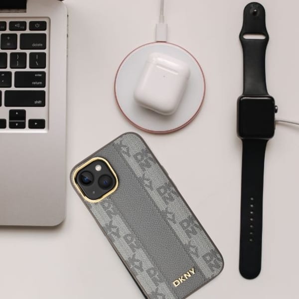DKNY DKHMP16SPCPVSLE iPhone 16 6.1" beżowy/beige hardcase Checkered Pattern Magsafe