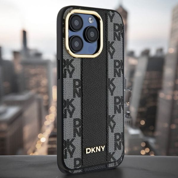 DKNY DKHMP16LPCPVSLK iPhone 16 Pro 6.3" czarny/black hardcase Checkered Pattern Magsafe