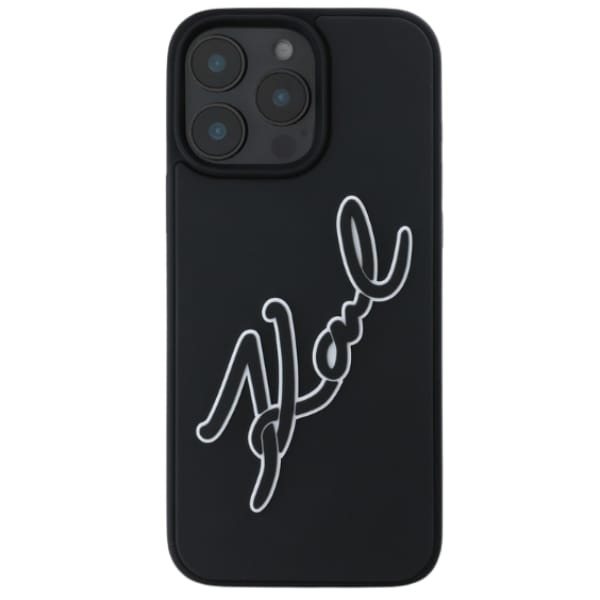 Karl Lagerfeld KLHCP16X3DRKSDLK iPhone 16 Pro Max 6.9" czarny/black hardcase 3D Rubber Bicolor Signature