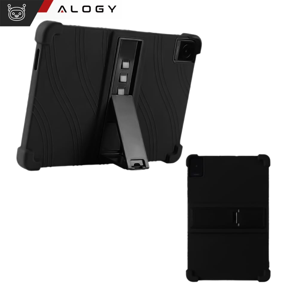 Etui do TCL TAB 10 Gen2 8496G 10.36" 10.4 obudowa na tablet silikonowe Alogy Stand Case Czarny