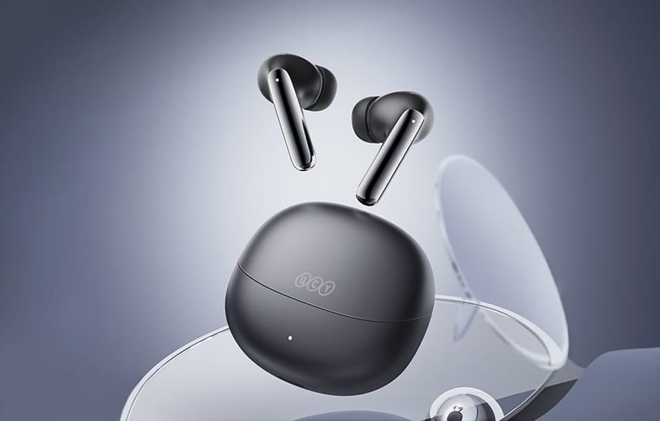 Słuchawki TWS QCY MeloBuds Pro HT08, ANC  (czarne)