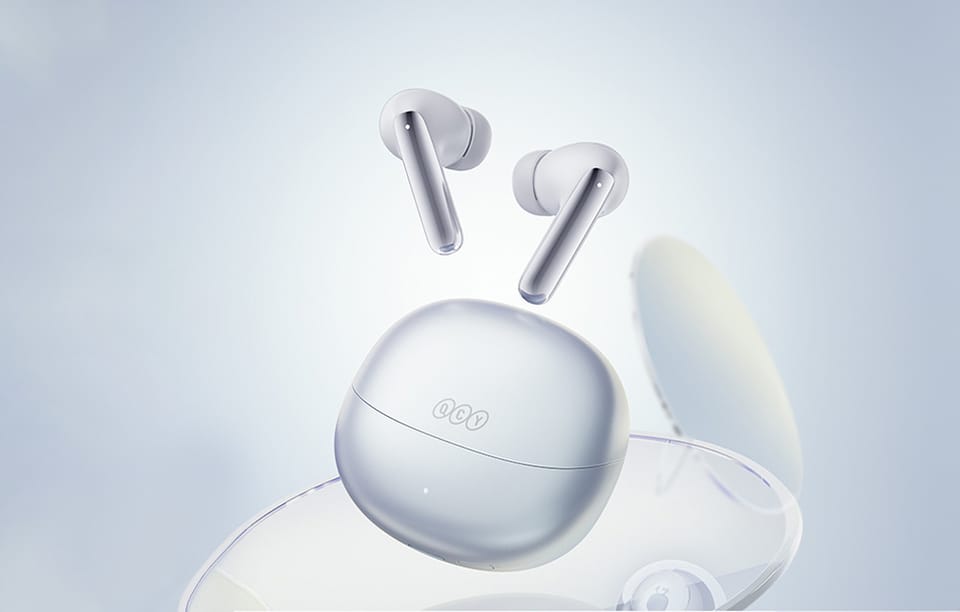 Słuchawki TWS QCY MeloBuds Pro HT08, ANC  (białe)