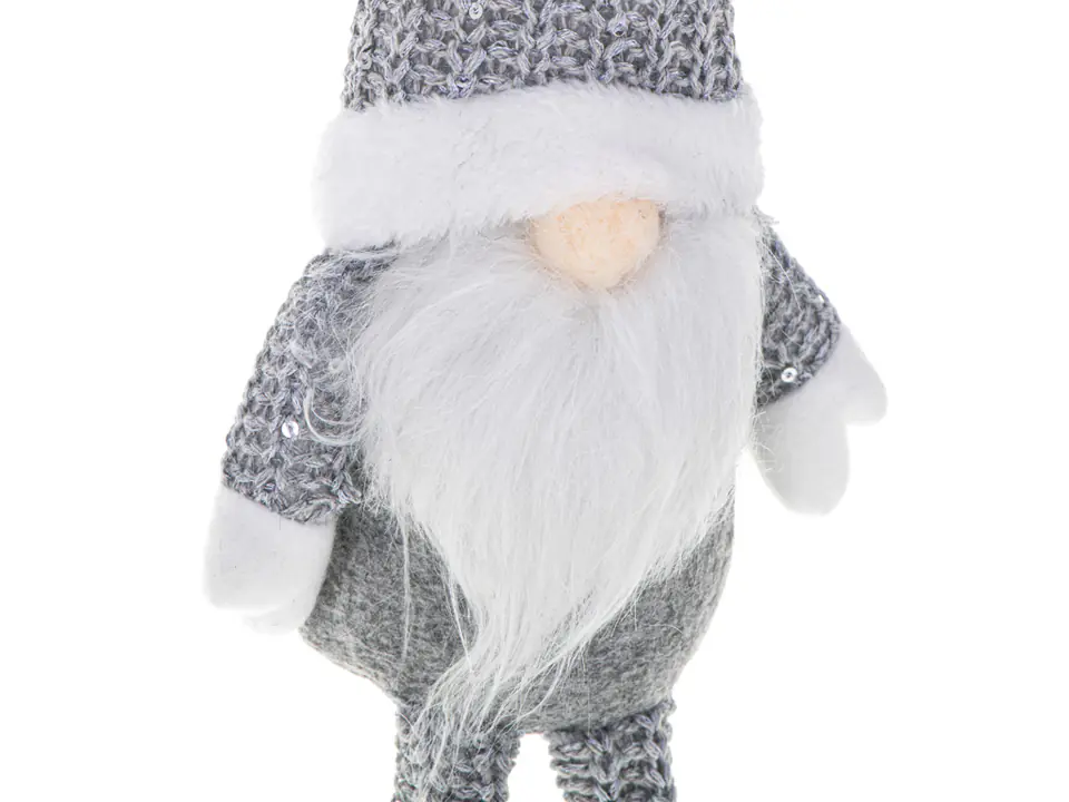 Dwarf Christmas gnome with a gray beard 47cm