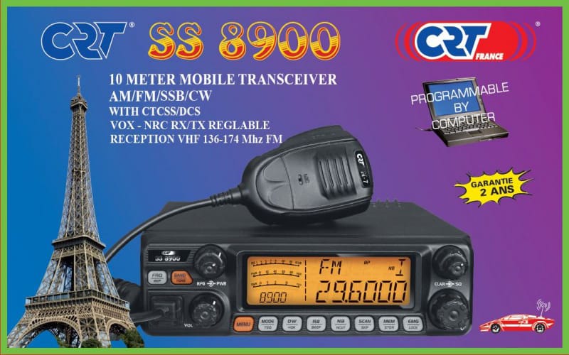 Radio CRT SS-8900 AM/FM/LSB/USB/CW+VHF FM RX