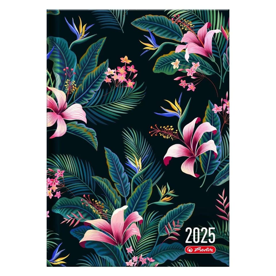 Kalendarz A5 dzienny HIBISKUS 2025 9501650 HERLITZ