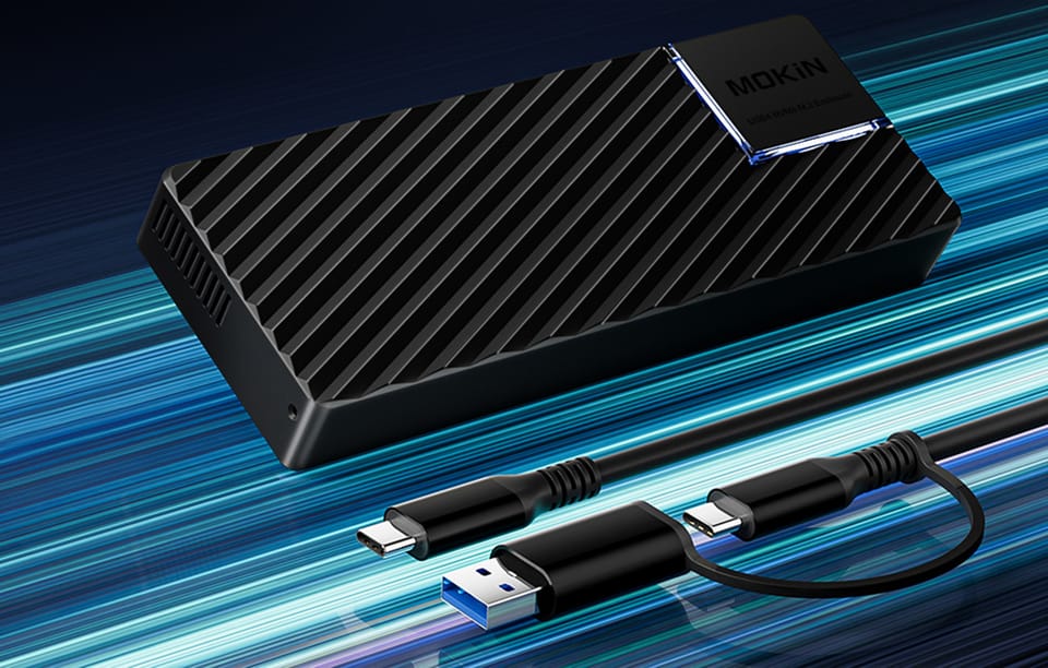 Obudowa dysku SSD MOKiN USB4 40Gbps M.2 NVMe (czarny)