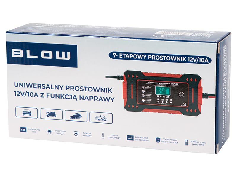 Prostownik automatyczny 12V/10A BLOW