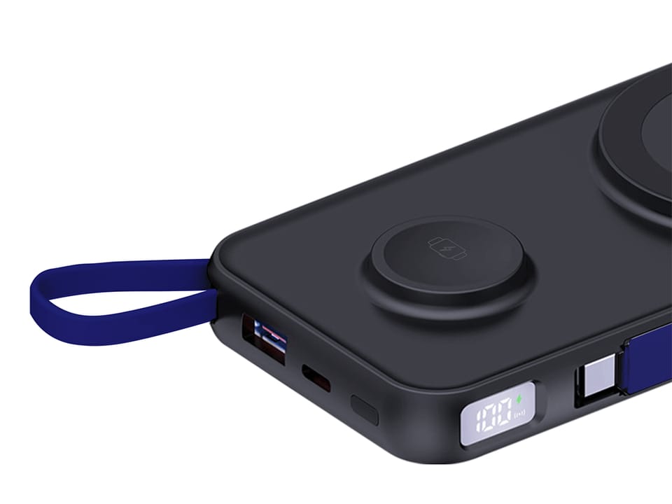 3MK Powerbank PastelUp 10,000mAh 22.5W z Magsafe + ładowanie Apple Watch biały