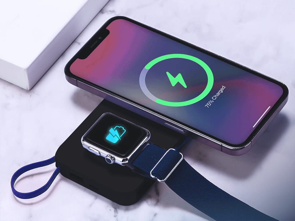 3MK Powerbank PastelUp 10,000mAh 22.5W z Magsafe + ładowanie Apple Watch czarny