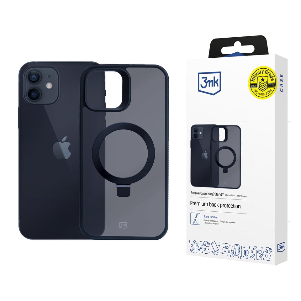 3MK Smoke Case iPhone 15 Pro Magsafe & Stand