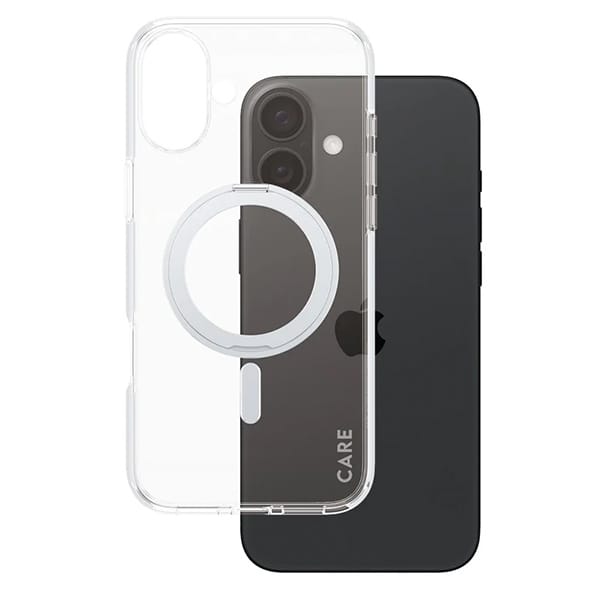 CARE by PanzerGlass Case Feature Silver Kickstand & MagSafe iPhone 16 Plus | CARE