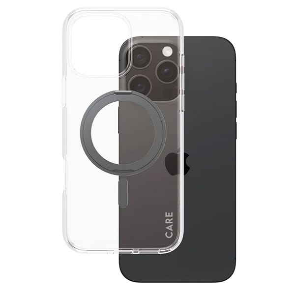 CARE by PanzerGlass Feature Kickstand Case iPhone 16 Pro Max 6,9" czarny/black MagSafe 1324