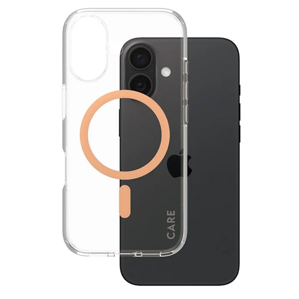 CARE by PanzerGlass Flagship Case iPhone 16 6.1" brzoskwiniowy/peachy MagSafe 1373