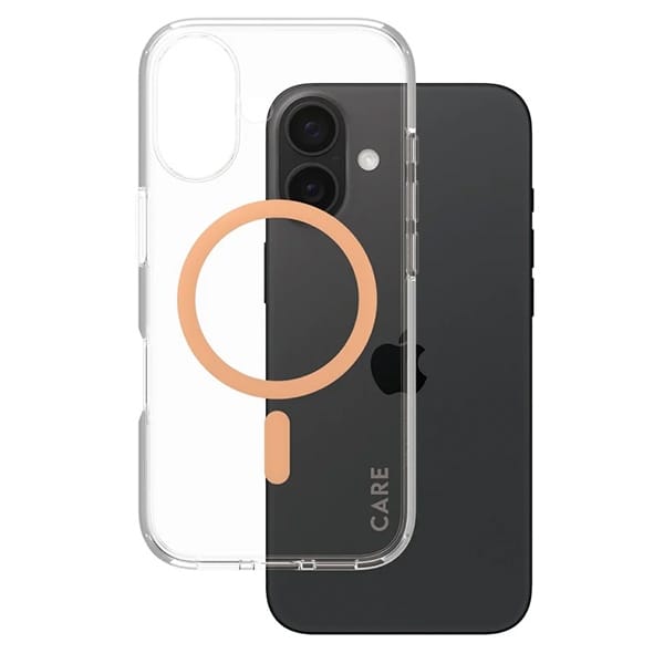 Etui CARE by PanzerGlass Flagship Case   iPhone 16 6.1" brzoskwiniowy/peachy MagSafe 1373