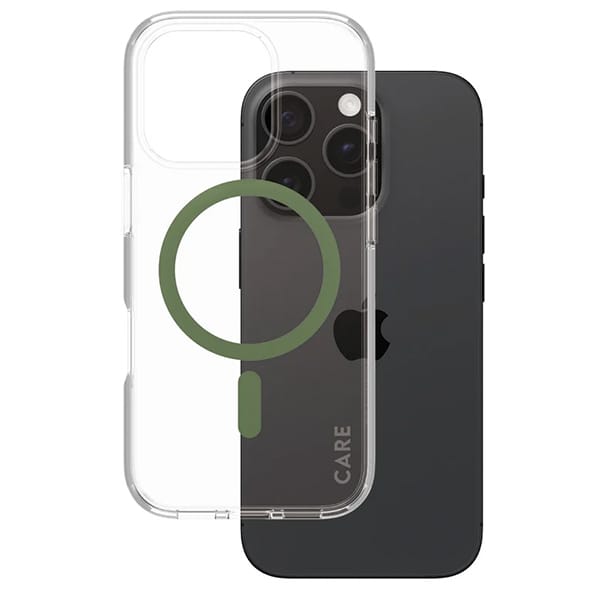 CARE by PanzerGlass Flagship Case iPhone 16 Pro 6,3" zielony/green MagSafe 1370