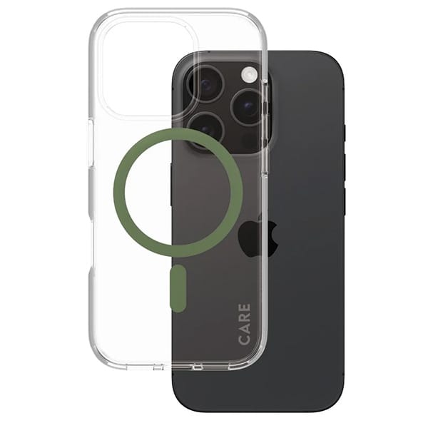 Etui CARE by PanzerGlass Flagship Case   iPhone 16 Pro 6,3" zielony/green MagSafe 1370