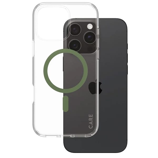 Etui CARE by PanzerGlass Flagship Case   iPhone 16 Pro Max 6,9" zielony/green MagSafe 1372